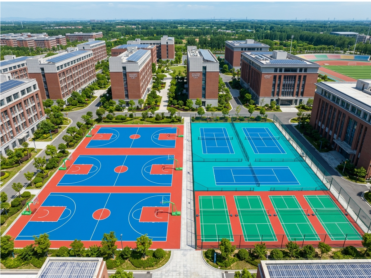 克拉玛依市硅PU球场全塑型塑胶跑道 - 哪里好